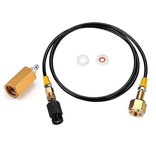 XIDIT M18X1,5 CO2 Adapter mit CGA320 auf TR21-4 Soda Maker Co2 Tankzylinder Direktadapter mit 152.4 cm Hochdruckschlauch XIDIT M18X1,5 CO2 Adapter mit CGA320 auf TR21-4 Soda Maker Co2 Tankzylinder Direktadapter mit 152.4 cm Hochdruckschlauch von XIDIT
