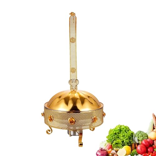 Goldenes Chafing-Dish-Buffet-Set, Warmhaltetablett mit Wasserpfanne, Buffet-Servierplatte und Heizgerät – Speisenwärmer for Catering-Events, Hot-Pot-Buffet-Set, Kaltschalen-Servierset for Servieren be Goldenes Chafing-Dish-Buffet-Set, Warmhaltetablett mit Wasserpfanne, Buffet-Servierplatte und Heizgerät – Speisenwärmer for Catering-Events, Hot-Pot-Buffet-Set, Kaltschalen-Servierset for Servieren be von XIEHEMAO