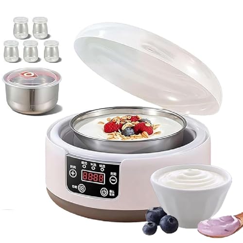 Probiotic Yogurt Maker with Temperature, Yogurt Maker 36 Hour, Yogurt Maker for schnelle & einfache Zubereitung, Automatischer Digitaler Joghurt Maker for Joghurt, perfektes Küchengeschenk von XIEHEMAO
