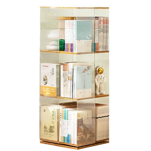 Drehbarer Bücherregalturm aus Acryl, um 360 Grad drehbares Bücherregal, vielseitiges drehbares Bücherregal, durchsichtiges drehbares Bücherregal aus Massivholz für Kinderzimmer Drehbarer Bücherregalturm aus Acryl, um 360 Grad drehbares Bücherregal, vielseitiges drehbares Bücherregal, durchsichtiges drehbares Bücherregal aus Massivholz für Kinderzimmer von XIEHUANGJIYI