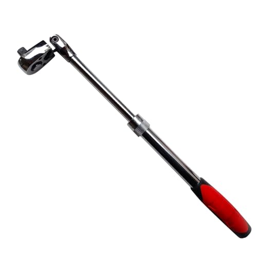Ratsche mit langem Griff, bidirektionaler Teleskop-Ratschen-Steckschlüssel – Antriebsverlängerungsratsche | 1/2, 3/8, 1/4 Teleskopkopfschlüssel für Reparaturdepot(1/2 Telescopic Shaking Head) von XIEHUANGJIYI