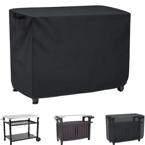 Grillabdeckungen wasserdichte Outdoor-Vorbereitungs-Beweglicher Speisewagen-Pizzaofen-Terrassen-Grill-Tischabdeckung for Terrassen-Außenküche BBQ-Gasgrill-Abdeckung(133X57X90cm) von XIEHYA