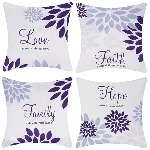 XIEJINJIA Kissenbezüge aus Weichem Samt mit Dekorativer Quadratischer Kissenbezug Wohnzimmer Sofa Schlafzimmer 45 x 45 cm 4 Stück von XIEJINJIA