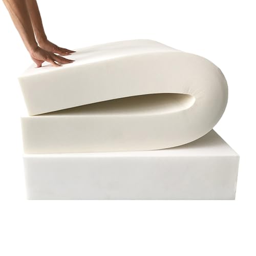 Benutzerdefinierte Schaumstoff Polster, Hohe Dichte Schaum, Weiß Schaumstoff für Sofa, Ersatz-Schaumstoff, Sitzpolster, Haustierbett, Schaumstoff Zuschnitt (Dicke 10cm,90x40cm) von XIEMINLE
