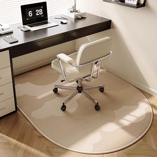 Bodenmatte, Stuhlunterlage für Hartholzböden, rutschfeste Bürostuhlmatte, Bodenschutzmatte, Computerstuhl-Teppich, Schreibtischstuhlmatte, Rollmatte für Heimbüro (100 x 120 cm, Stil 2) von XIEMINLE