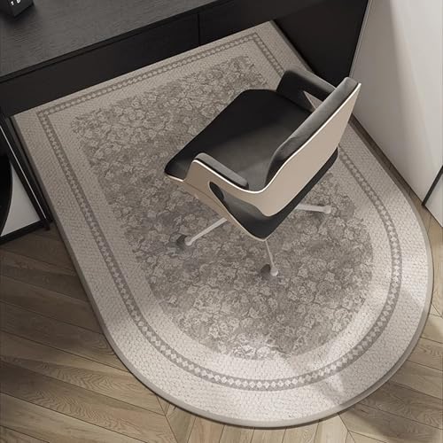 Bürostuhlmatte, Bodenschutzmatte für harte Böden, rutschfeste Schreibtisch-Bodenmatte, Gaming-Stuhl-Teppich, Stuhlunterlage für Heimbüro, Computer-Schreibtisch-Bodenmatte (100 x 140 cm, Stil 3) von XIEMINLE