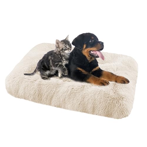 Hundebett Waschbare Hundebett-Matte Großes, Anti-Angst Hundebetten Zwinger-Auflage, Orthopädisches Hundebett Hundematratze, Rutschfestes Hundematte Hundekissen Hundesofa Zwinger-Auflage(78x55x10cm) von XIEMINLE