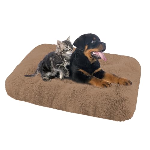 Hundebett Waschbare Hundebett-Matte Großes, Anti-Angst Hundebetten Zwinger-Auflage, Orthopädisches Hundebett Hundematratze, Rutschfestes Hundematte Hundekissen Hundesofa Zwinger-Auflage(93x65x10cm) von XIEMINLE