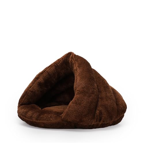 Katzenbett, warmer Katzenschlafsack für den Innenbereich, kleines Haustiernest, maschinenwaschbar, dreieckiges Bett, gemütliches Kätzchenhaus, dickes Haustier-Schlafhöhle für Welpen und Kätzchen, 45 x Katzenbett, warmer Katzenschlafsack für den Innenbereich, kleines Haustiernest, maschinenwaschbar, dreieckiges Bett, gemütliches Kätzchenhaus, dickes Haustier-Schlafhöhle für Welpen und Kätzchen, 45 x von XIEMINLE