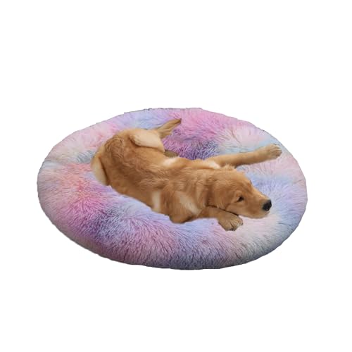 XIEMINLE Beruhigendes Hundebett für mittelgroße und große Hunde, flauschig, kuschelig, Haustierbett, Plüschkissen, maschinenwaschbar, Welpennest, warme Welpenmatte mit rutschfester Unterseite (110 cm XIEMINLE Beruhigendes Hundebett für mittelgroße und große Hunde, flauschig, kuschelig, Haustierbett, Plüschkissen, maschinenwaschbar, Welpennest, warme Welpenmatte mit rutschfester Unterseite (110 cm von XIEMINLE