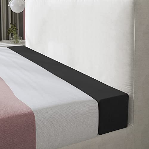 XIEMINLE Bettmatratze, Lückenfüller, individuelle Größe, Sofa, Nackenrolle, Armlehne, Kopfteil, Bettbrücke, Doppelbett zu King-Size-Bett, Nackenrolle für Hotel/Familientreffen, 200 x 5 x 8 cm, schwarz von XIEMINLE