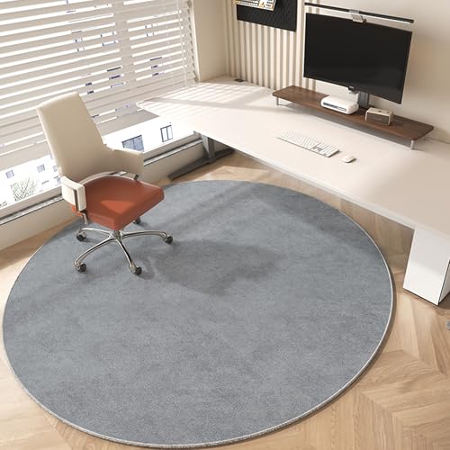 XIEMINLE Bürostuhl-Unterlage, rutschfeste Bodenschutzmatte für Arbeitsplatz, Heimbüro, runde Schreibtischstuhlmatte, Computer-Schreibtisch-Bodenmatte, Stuhlrollmatte, Stuhlteppich (80 x 80 cm, Stil 5) von XIEMINLE