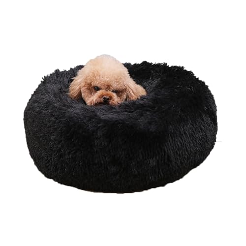 XIEMINLE Donut-Hundebett für den Innenbereich, flauschiges Anti-Angst-Haustiersofa, rundes Hundekissen, Plüsch, Kuschelnest, warme Haustiermatte für Welpen und Kätzchen, mit rutschfester Unterseite XIEMINLE Donut-Hundebett für den Innenbereich, flauschiges Anti-Angst-Haustiersofa, rundes Hundekissen, Plüsch, Kuschelnest, warme Haustiermatte für Welpen und Kätzchen, mit rutschfester Unterseite von XIEMINLE