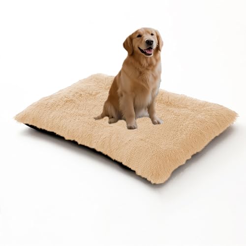 XIEMINLE Großes Hundebett für Kiste, flauschiges Haustierkissen, waschbar, Hundebox-Matte mit abnehmbarem Bezug, beruhigende Haustiermatratze, weich, warm, Katzenbett, rutschfeste Unterseite, 120 x 90 XIEMINLE Großes Hundebett für Kiste, flauschiges Haustierkissen, waschbar, Hundebox-Matte mit abnehmbarem Bezug, beruhigende Haustiermatratze, weich, warm, Katzenbett, rutschfeste Unterseite, 120 x 90 von XIEMINLE
