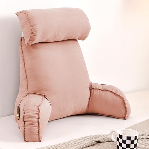 XIEMINLE Großes Lesekissen für Sofa, Stuhl, Bett, Armkissen, Kuschelkissen, Lendenwirbelstützkissen, Rückenlehne, Loungekissen, Taillenkissen, Rückenstützkissen zum Lesen, 75 x 40 x 55 cm, Rosa XIEMINLE Großes Lesekissen für Sofa, Stuhl, Bett, Armkissen, Kuschelkissen, Lendenwirbelstützkissen, Rückenlehne, Loungekissen, Taillenkissen, Rückenstützkissen zum Lesen, 75 x 40 x 55 cm, Rosa von XIEMINLE