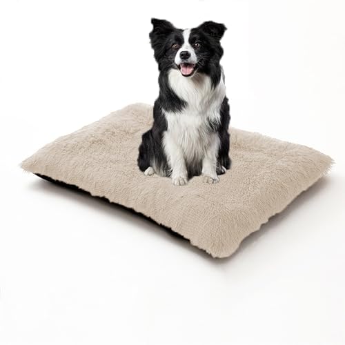 XIEMINLE Hundebett, Anti-Angst-Hundekissen, Kissen für Kiste, Plüsch-Schlafmatratze, warmes Haustierbett, weiche Hundehütte, waschbar, Welpendecke mit rutschfester Unterseite (93 x 65 x 10 cm XIEMINLE Hundebett, Anti-Angst-Hundekissen, Kissen für Kiste, Plüsch-Schlafmatratze, warmes Haustierbett, weiche Hundehütte, waschbar, Welpendecke mit rutschfester Unterseite (93 x 65 x 10 cm von XIEMINLE