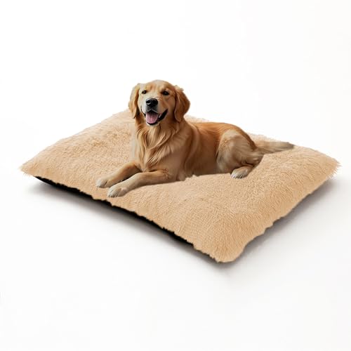 XIEMINLE Hundebett, warme Plüsch-Hundematratze für Kiste, flauschige Haustiermatte, bequeme Haustierunterlage, Käfig, Welpenbetten, Kissen, waschbare Welpendecke mit rutschfester Unterseite, 110 x 75 XIEMINLE Hundebett, warme Plüsch-Hundematratze für Kiste, flauschige Haustiermatte, bequeme Haustierunterlage, Käfig, Welpenbetten, Kissen, waschbare Welpendecke mit rutschfester Unterseite, 110 x 75 von XIEMINLE