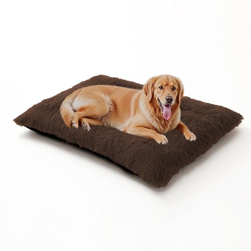 XIEMINLE Hundebett, waschbar, flauschig, Anti-Angst, Haustiermatratze, warmes Haustierbett, Kissen, bequeme Katzenbox-Unterlage, Plüsch-Welpen-Kissendecke mit rutschfester Unterseite, 110 x 75 x 10 cm XIEMINLE Hundebett, waschbar, flauschig, Anti-Angst, Haustiermatratze, warmes Haustierbett, Kissen, bequeme Katzenbox-Unterlage, Plüsch-Welpen-Kissendecke mit rutschfester Unterseite, 110 x 75 x 10 cm von XIEMINLE