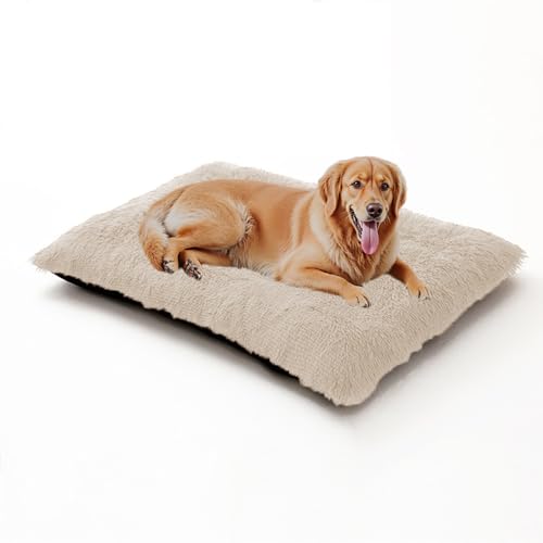 XIEMINLE Hundebett, waschbar, flauschig, Anti-Angst, Haustiermatratze, warmes Haustierbett, Kissen, bequeme Katzenbox-Unterlage, Plüsch-Welpen-Kissendecke mit rutschfester Unterseite (110 x 75 x 10 cm XIEMINLE Hundebett, waschbar, flauschig, Anti-Angst, Haustiermatratze, warmes Haustierbett, Kissen, bequeme Katzenbox-Unterlage, Plüsch-Welpen-Kissendecke mit rutschfester Unterseite (110 x 75 x 10 cm von XIEMINLE