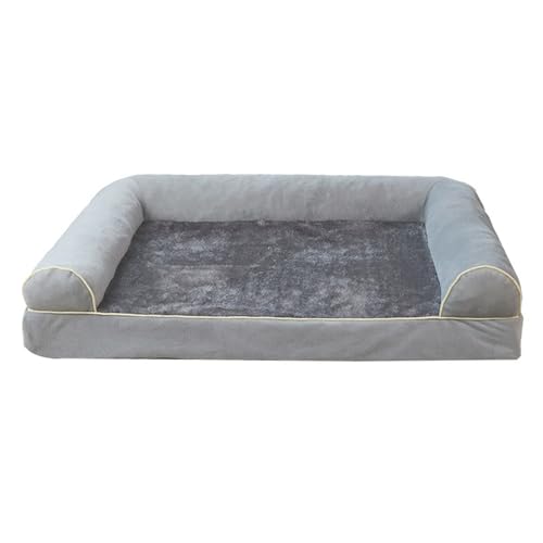 XIEMINLE Hundebett für den Innenbereich, flauschiges Haustier-Loungebett, Anti-Angst-Matte für Welpen und Kätzchen, schlafendes Kuschelnest mit waschbarem, abnehmbarem Bezug und rutschfester von XIEMINLE