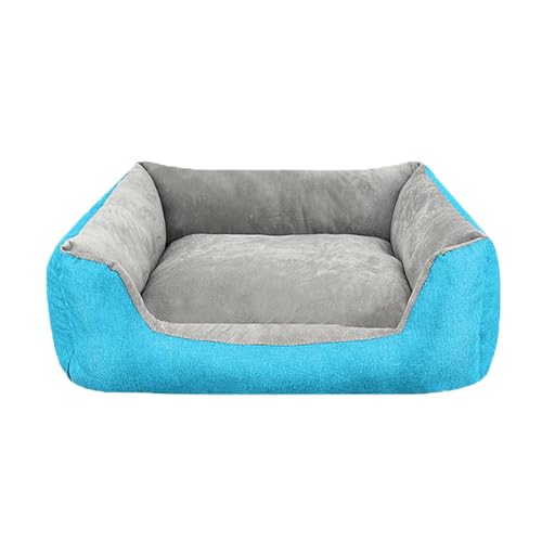 XIEMINLE Hundesofa für den Innenbereich, Anti-Angst-Matte für Welpen und Kätzchen, flauschiges Haustier-Lounge-Bett, gemütliche Hundesofa mit vierseitigem Nackenrolle und rutschfester Unterseite, 50 x XIEMINLE Hundesofa für den Innenbereich, Anti-Angst-Matte für Welpen und Kätzchen, flauschiges Haustier-Lounge-Bett, gemütliche Hundesofa mit vierseitigem Nackenrolle und rutschfester Unterseite, 50 x von XIEMINLE