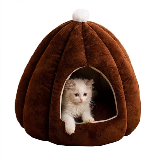 XIEMINLE Katzenbett Kätzchenbett, Katzenhöhle, Bett, Katzenhaus für den Innenbereich, Katzennest, Haustiersofa mit herausnehmbarem, waschbarem Kissen, Katzenzelt, Schlafhöhle Katzen, Kätzchen, kleine von XIEMINLE