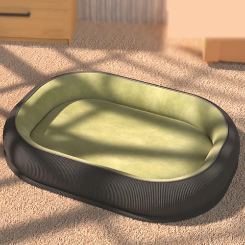 XIEMINLE Orthopädisches Hundesofa, vierseitiges Nackenkissen, Memory-Schaum-Matratze, abnehmbar, waschbar, Haustiersofa, beruhigendes Haustierbett mit rutschfester Unterseite (75 x 55 x 14 cm, Grün) XIEMINLE Orthopädisches Hundesofa, vierseitiges Nackenkissen, Memory-Schaum-Matratze, abnehmbar, waschbar, Haustiersofa, beruhigendes Haustierbett mit rutschfester Unterseite (75 x 55 x 14 cm, Grün) von XIEMINLE