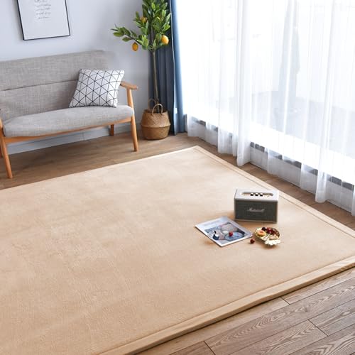 XIEMINLE Wohnzimmer-Teppich, große Teppiche mit rutschfester Unterseite, Heimdekoration, moderner Schlafzimmerteppich, fusselfrei, flauschiger Teppich für Kinderzimmer, Babyzimmer (70 x 180 cm, Braun) XIEMINLE Wohnzimmer-Teppich, große Teppiche mit rutschfester Unterseite, Heimdekoration, moderner Schlafzimmerteppich, fusselfrei, flauschiger Teppich für Kinderzimmer, Babyzimmer (70 x 180 cm, Braun) von XIEMINLE