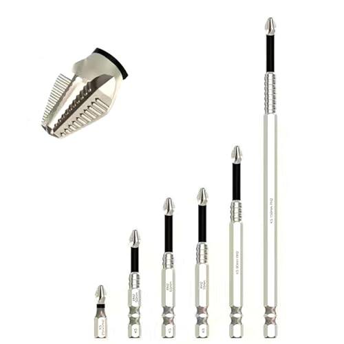 K5 Anti-Rutsch-Bit K5 schlagfester und rutschfester Hochmagnetisches Schraubendreher-Bohrer-Bit-Set Ph2 Schlagmagnet-Kreuzschlitzbohrer Universal-Anti-Rutsch-Magnet-Elektroschrauber-Set K5 Anti-Rutsch-Bit K5 schlagfester und rutschfester Hochmagnetisches Schraubendreher-Bohrer-Bit-Set Ph2 Schlagmagnet-Kreuzschlitzbohrer Universal-Anti-Rutsch-Magnet-Elektroschrauber-Set von XIFUHUI