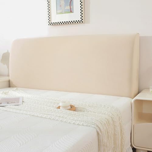 XIFUHUI Samt Bett Kopfteil Bezug Weicher Staubdicht Dehnbare Kopfteilbezug Abnehmbarer Waschbar Kratzfester für gepolsterte Schlafzimmer Kopfteil von XIFUHUI