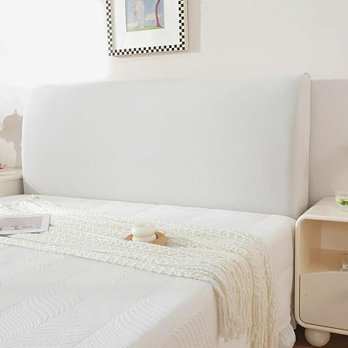 XIFUHUI Samt Bett Kopfteil Bezug Weicher Staubdicht Dehnbare Kopfteilbezug Abnehmbarer Waschbar Kratzfester für gepolsterte Schlafzimmer Kopfteil von XIFUHUI