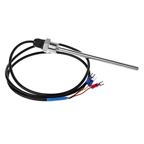XIGAWAY PT1000 SUS304 Gehäuse Platin Widerstand Temperatursensor G1/2 Gewinde 3-adrig (150 mm) von XIGAWAY