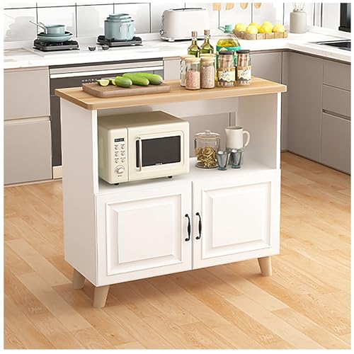 Bauernhaus-Kücheninsel mit Schränken, Sideboard, Buffetschrank, Küchen-Kaffeebar, TV-Ständer, Schrank, Muebles Para Cosina, offene Regale und geschlossene Schranktüren(60x40cm/23.62x15.75in) von XIGOUZIQU