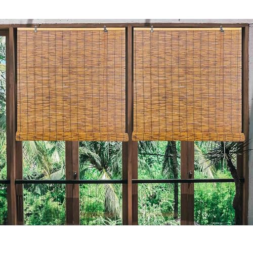 XIGOUZIQU Bambusrollos, Bambus-Raffrollos, Verdunkelungs-Raffrollos, Bambusrollo, für den Außenbereich, für Terrasse, Outdoor/Innenbereich, Veranda, Privatsphäre, Verdunkelungs-Raffrollos (65 x 90 cm) XIGOUZIQU Bambusrollos, Bambus-Raffrollos, Verdunkelungs-Raffrollos, Bambusrollo, für den Außenbereich, für Terrasse, Outdoor/Innenbereich, Veranda, Privatsphäre, Verdunkelungs-Raffrollos (65 x 90 cm) von XIGOUZIQU
