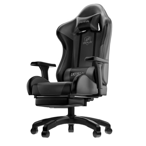 XIGOUZIQU Bürostuhl Ergonomisch, Office Chair Stuhl for Arbeitszimmer Gaming Stuhl, for gesundes Sitzen ergonomisch mit Adaptiv Lordosenstütze(Black) von XIGOUZIQU