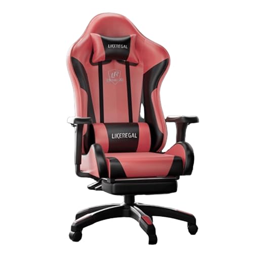 XIGOUZIQU Bürostuhl Ergonomisch, Office Chair Stuhl for Arbeitszimmer Gaming Stuhl, for gesundes Sitzen ergonomisch mit Adaptiv Lordosenstütze(Red) von XIGOUZIQU