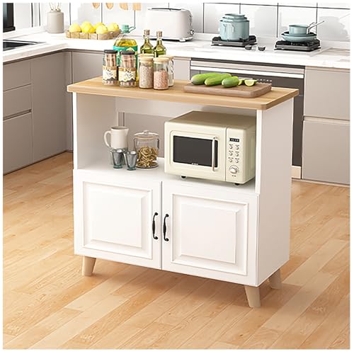 XIGOUZIQU Buffet Cuisine Kücheninsel mit Schränken Kaffeebar for Küchenschrank Sideboard Home Storage Cabinet Storage Pantry for Esszimmer, Wohnzimmer, Eingangsbereich(80x50cm/31.5x19.69in) von XIGOUZIQU