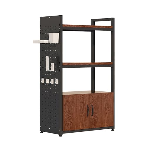 XIGOUZIQU Freistehendes Küchenregal, Bäckerregal mit Lagerschrank, Küchenvorratsschrank, Regal-Organizer mit Haken, Sideboard-/Buffetschränke(B,80cm (31.49in)) von XIGOUZIQU