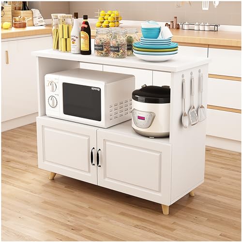 XIGOUZIQU Kücheninsel mit Schränken, Buffetschrank mit Stauraum, Sideboard mit Anrichte, Bäckerregal, Stauraumschränke for Esszimmer, Küche, Wohnzimmer (Vorratsschrank)(B,70x40cm/27.56x15.75in) von XIGOUZIQU