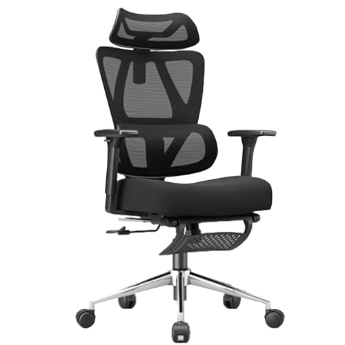 XIGOUZIQU PC Stuhl Gaming Stuhl,Bürostuhl Ergonomisch, mit Lendenwirbelstütze Rückenschonend mit Wippfunktion bis 135°für gesundes Sitzen einfache Montage(Black1) von XIGOUZIQU