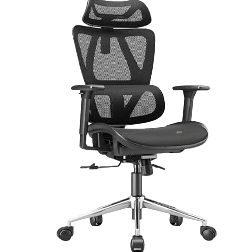 XIGOUZIQU PC Stuhl Gaming Stuhl,Bürostuhl Ergonomisch, mit Lendenwirbelstütze Rückenschonend mit Wippfunktion bis 135°für gesundes Sitzen einfache Montage(Black2) von XIGOUZIQU