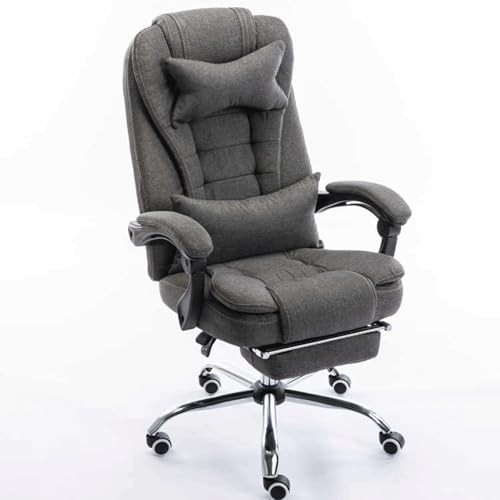 XIGOUZIQU Schreibtischstuhl Bürostuhl Ergonomisch,PC StuhlGaming Stuhl,für gesundes Sitzenmit Lendenwirbelstütze Rückenschonend for Büro Heim Gaming(Gray2) von XIGOUZIQU