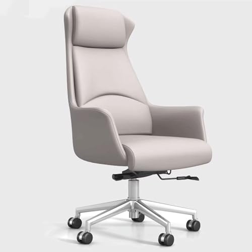 XIGOUZIQU Schreibtischstuhl Computerstuh Drehstuhlmit Hoher Rückenlehne for gesundes Sitzen gepolsterte Sitzfläche, for Büro Heim Gaming(Gray2) von XIGOUZIQU