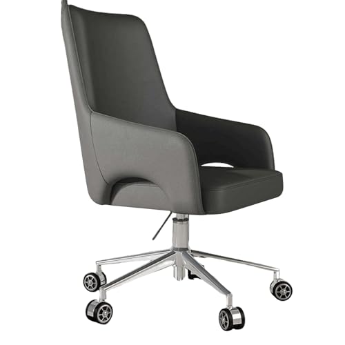 XIGOUZIQU Schreibtischstuhl Drehstuhl PC Stuhl Home Office Lesesessel for gesundes Sitzen einfache Montage for Büro Heim GamingMehrere Farben zur Auswahl verfügbar(Dark Gray) von XIGOUZIQU