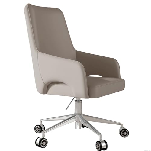 XIGOUZIQU Schreibtischstuhl Drehstuhl PC Stuhl Home Office Lesesessel for gesundes Sitzen einfache Montage for Büro Heim GamingMehrere Farben zur Auswahl verfügbar(Light Dark) von XIGOUZIQU