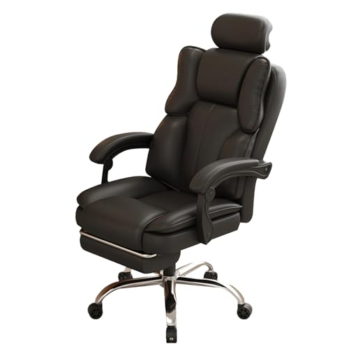 XIGOUZIQU for gesundes Sitzen Schreibtischstuhl Bürostuhl Ergonomisch,Gaming Stuhl, mit Wippfunktion bis 135°gepolsterte Sitzfläche,für Büro Heim Gaming(Black1) von XIGOUZIQU