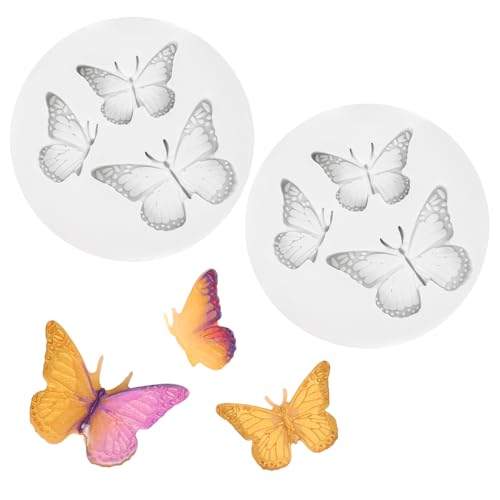 XIHIRCD Silikon Schmetterlingsform, Mini Schmetterling Fondant Form für Süßigkeiten, Schokolade, Cupcake Topper, Backform, Grau XIHIRCD Silikon Schmetterlingsform, Mini Schmetterling Fondant Form für Süßigkeiten, Schokolade, Cupcake Topper, Backform, Grau von XIHIRCD