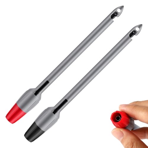 2stk Drahtdurchstechsonden, 190x20mm Isolationsdurchstechclip Drahtdurchstechwerkzeug Durchstechsonden für TP81-Multimeter Spannungsvoltmeter Thermometerprüfung(4mm) von XIHIRCD