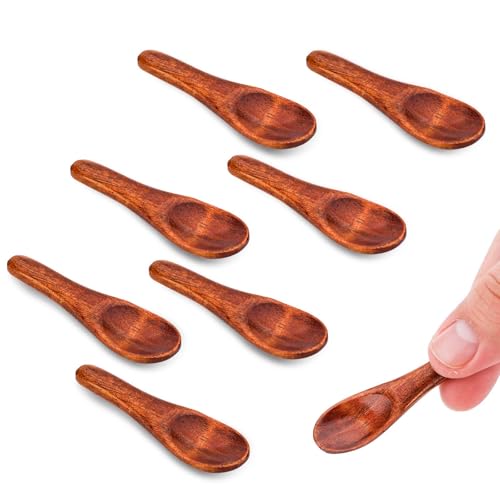 8stk Kleine Holzlöffel, 6cm Mini-Gewürzlöffel Holz-Teelöffel Kleiner Salzlöffel Kurzer Griff Servierbesteck aus Holz für Soßen Salz Zucker Gewürze Dips Honig Kaffee Senf Kochen 8stk Kleine Holzlöffel, 6cm Mini-Gewürzlöffel Holz-Teelöffel Kleiner Salzlöffel Kurzer Griff Servierbesteck aus Holz für Soßen Salz Zucker Gewürze Dips Honig Kaffee Senf Kochen von XIHIRCD