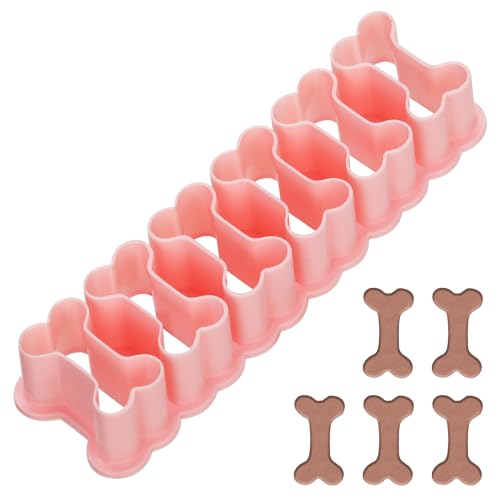 Ausstechformen, Kunststoff Mini Ausstechformen Brotdose Cracker Ausstecher Keksausstecher Stempel zum Backen Schokolade Einschließlich 5pcs Hohlräume (Knochenform) von XIHIRCD